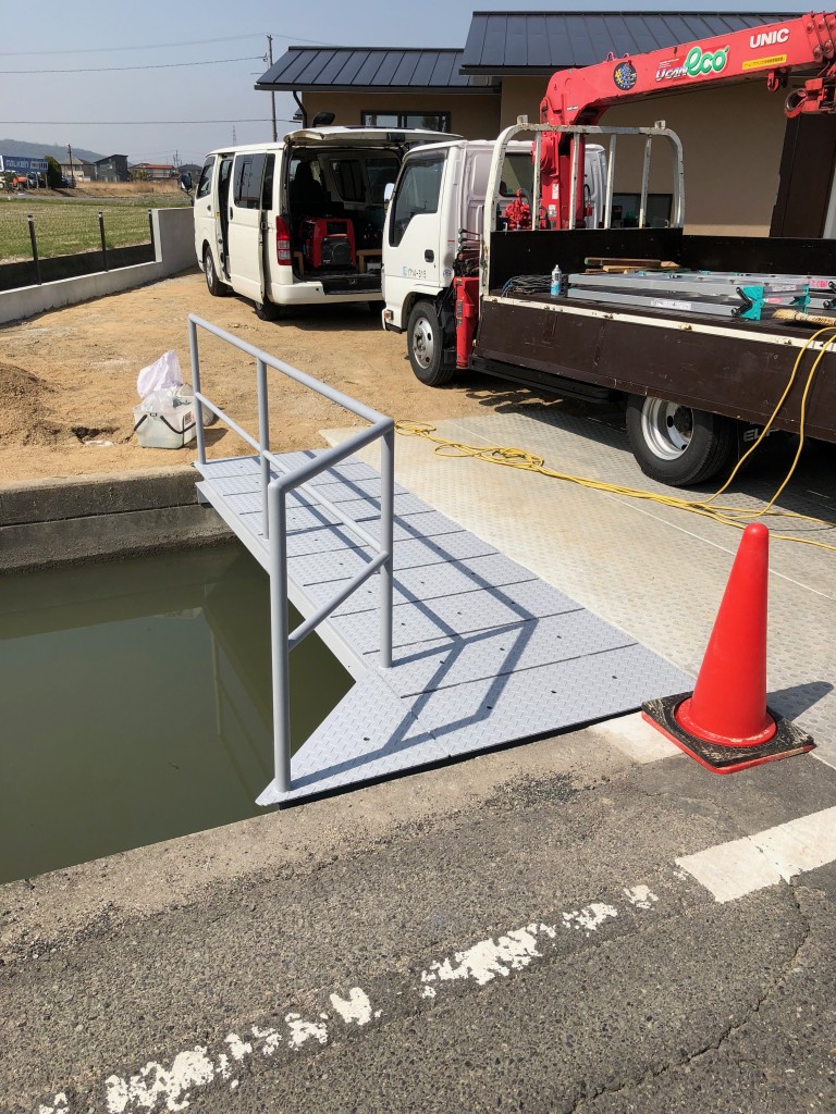 施工事例【8】　架橋工事？